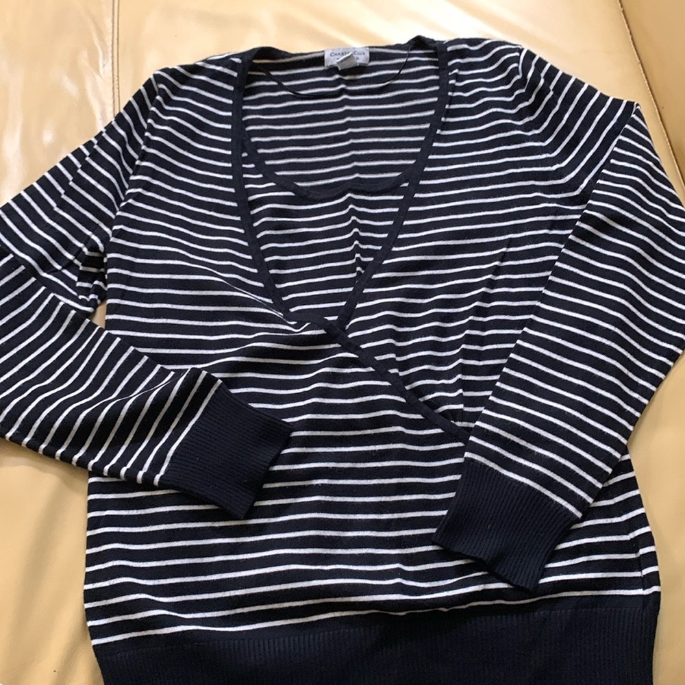 3/$20- Charter Club Weekend Knot Top